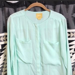 Seafoam green Anthropologie blouse!